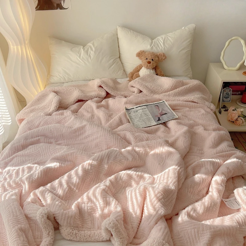 

Plaid Blanket Winter Warm Soft Throw Home Bed Sofa Living Room Cozy Comfort Winter Blankets Colchas Matrimonial Decorative