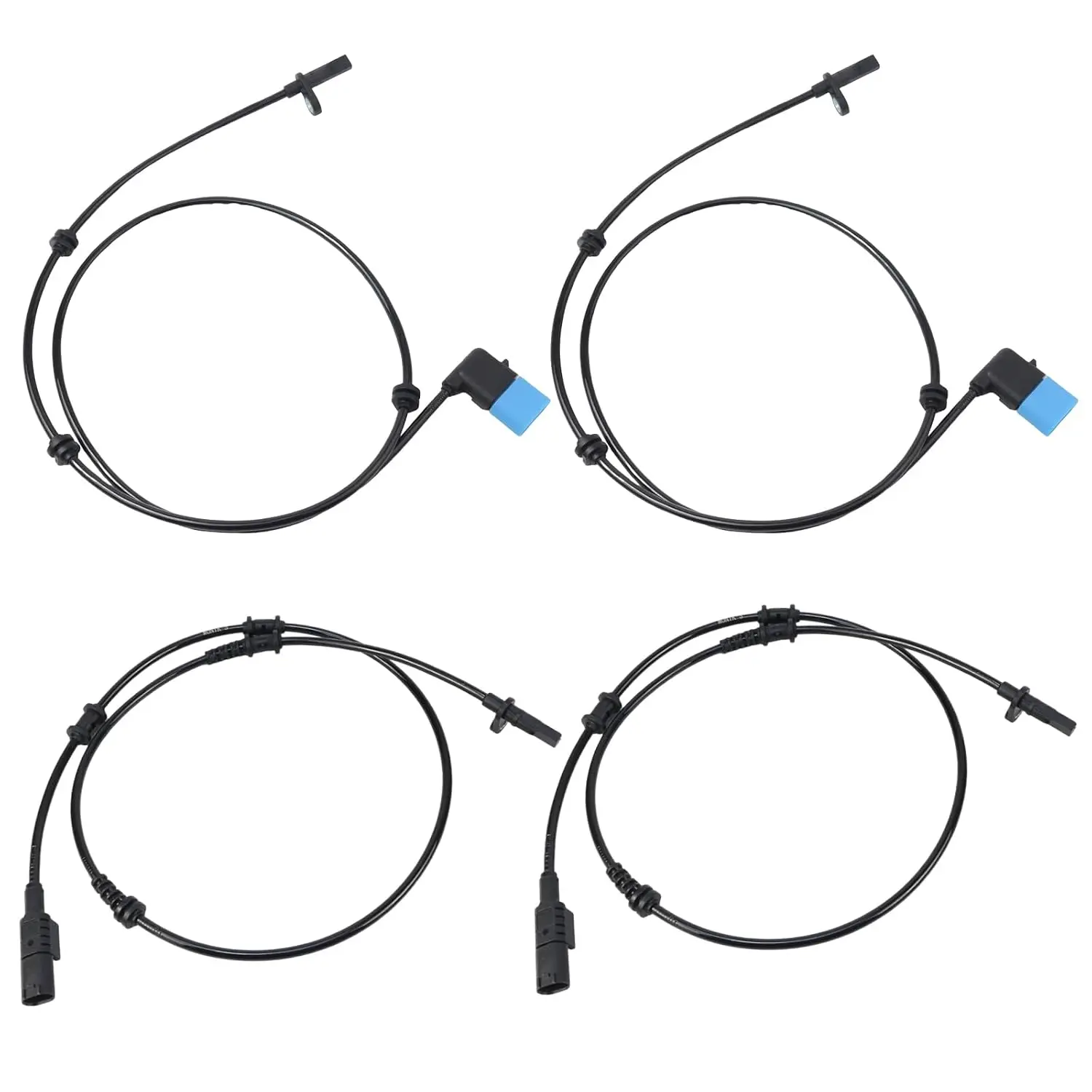 2469059402,2465400417,2469057603,2465402510,4PCS ABS Sensors (Front Rear Left & Right) for Benz B250e GLA250 GLA45 AMG CLA45 AMG