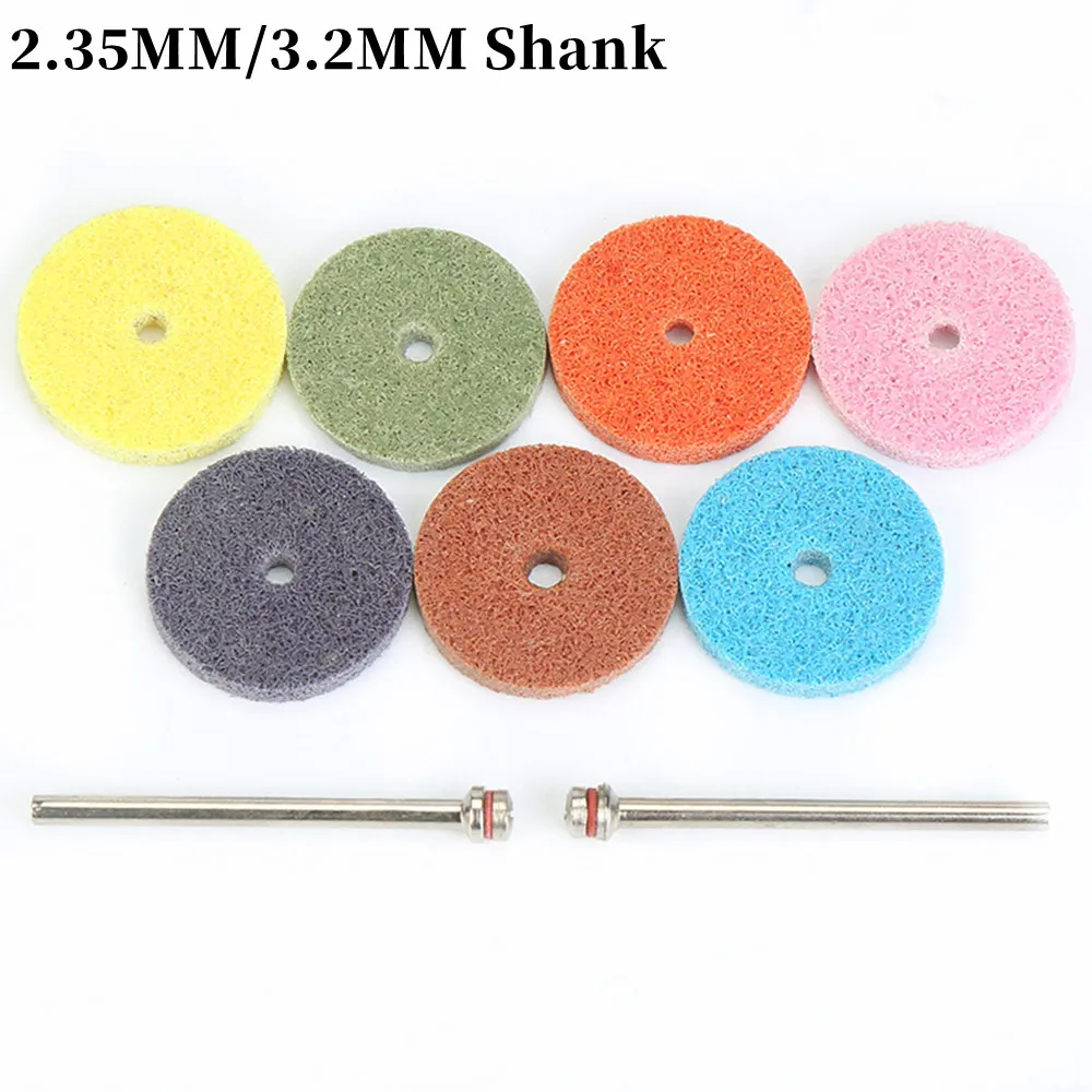 

2.35mm/3.2mm Shank Round Type Fiber Grinding Head Nylon Grinding Head For Metal Wood Plastic Grit 240 320 400 600 800 1000
