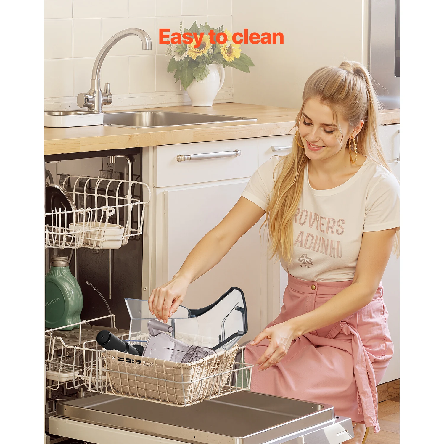 Succebuy 2.5L/3.5L خلاط كهربائي للعصائر 1400 واط متعدد الوظائف تجهيز الأغذية خلاط وغطاء الضوضاء للمطبخ