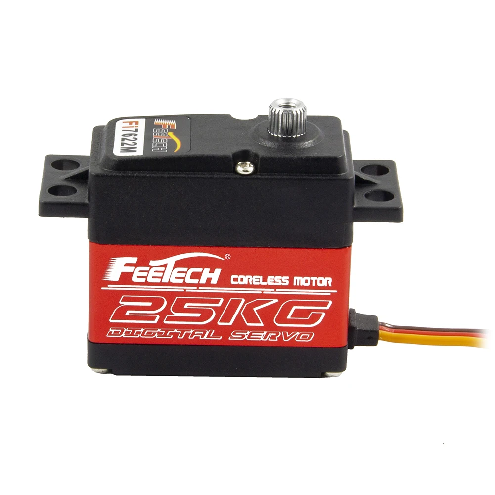 

Feetech Fi7622M 25KG Digital Servo 180° Aluminum Metal Gear for Arduino Smart Car Robot RC Aircraft DIY