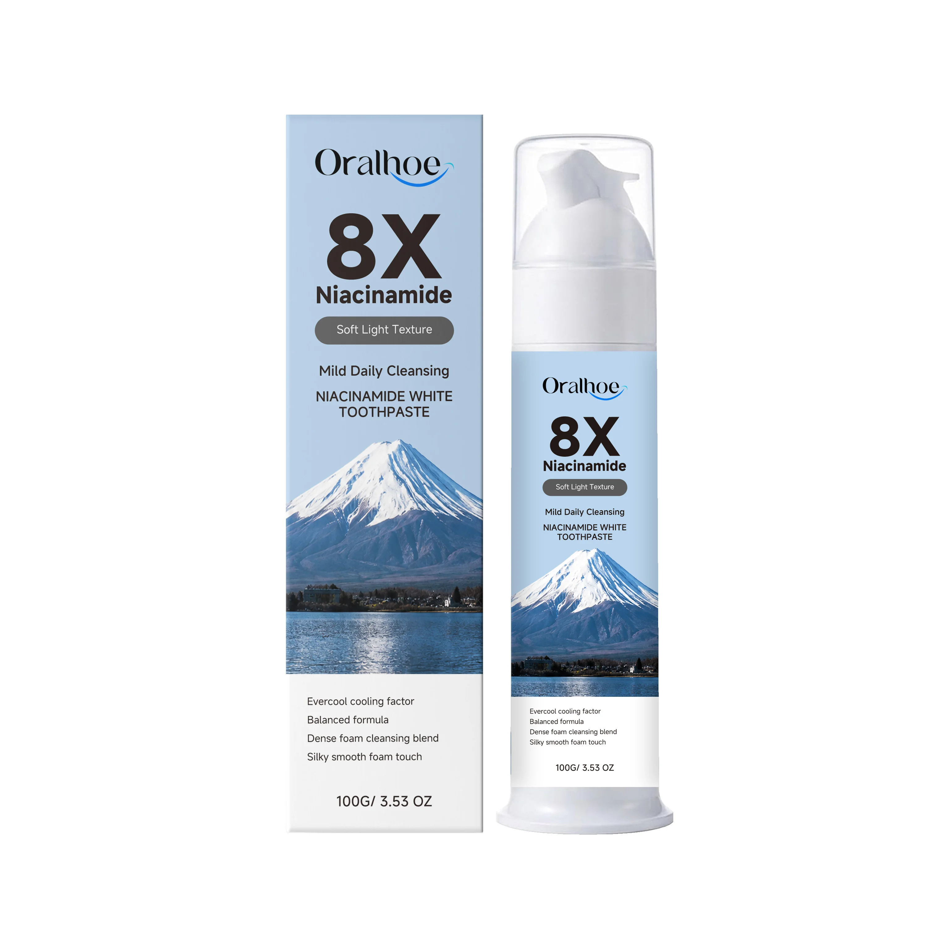 Oralhoe Nicotinamide Toothpaste Daily Mild Hygiene Care Oral Care Reduce The Yellow Residual Stains And Plaque Refresh Breath