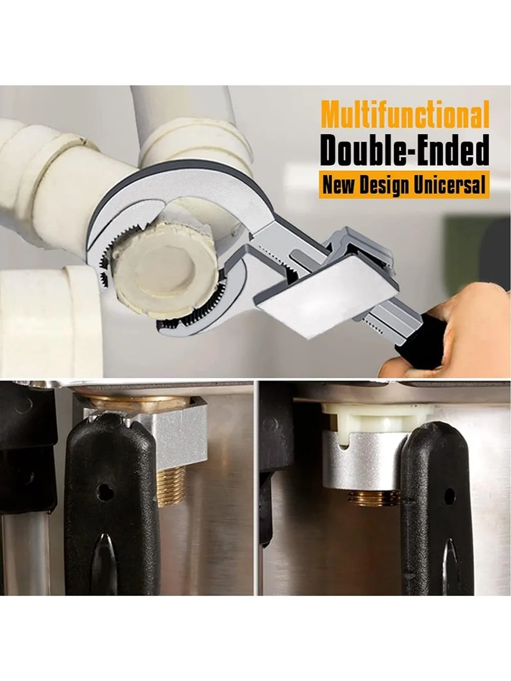 مفتاح ربط عالمي قابل للتعديل: أداة سباكة مثالية لإصلاح الصنبور والحوض!