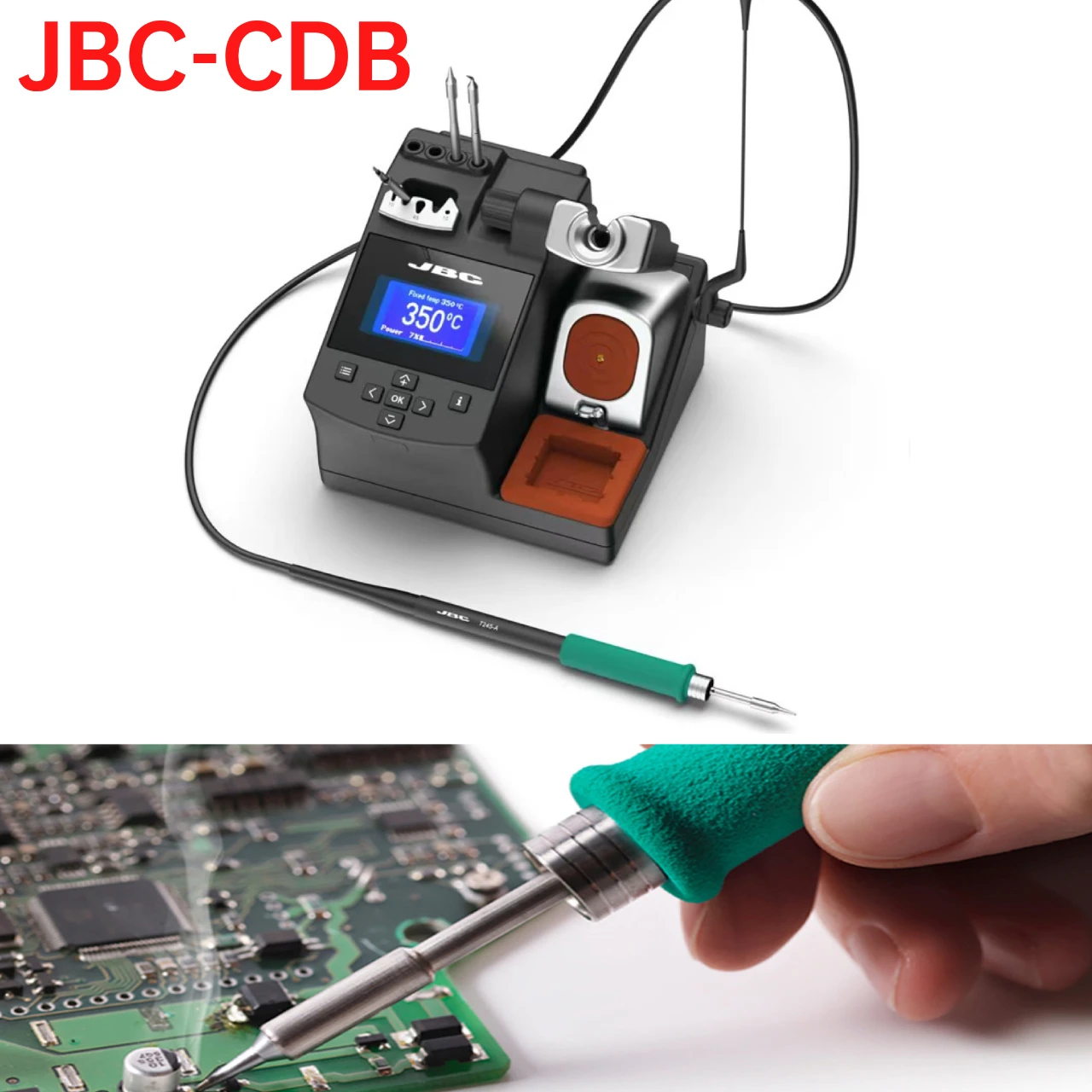 JBC CDB Original Estação De Solda, Ponta De Ferro De Solda, Equipamento De Solda Para Ferramentas De Reparo PCB, 220V, Profissional, C245939, 9auti903