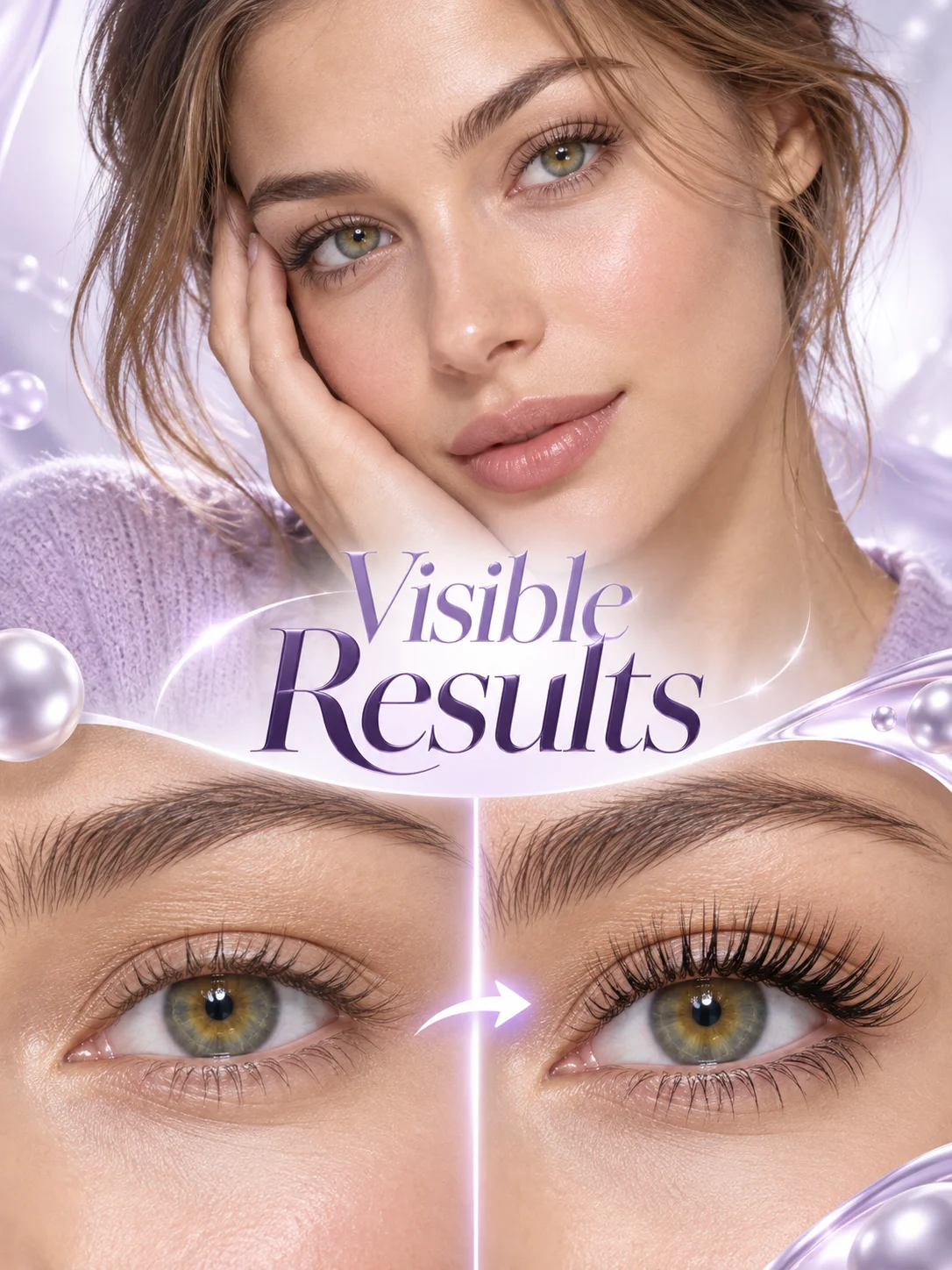Natural Lash Care Serum for Morning and Evening Use Create a More Defined Eye Frame and Elegant Daily Look