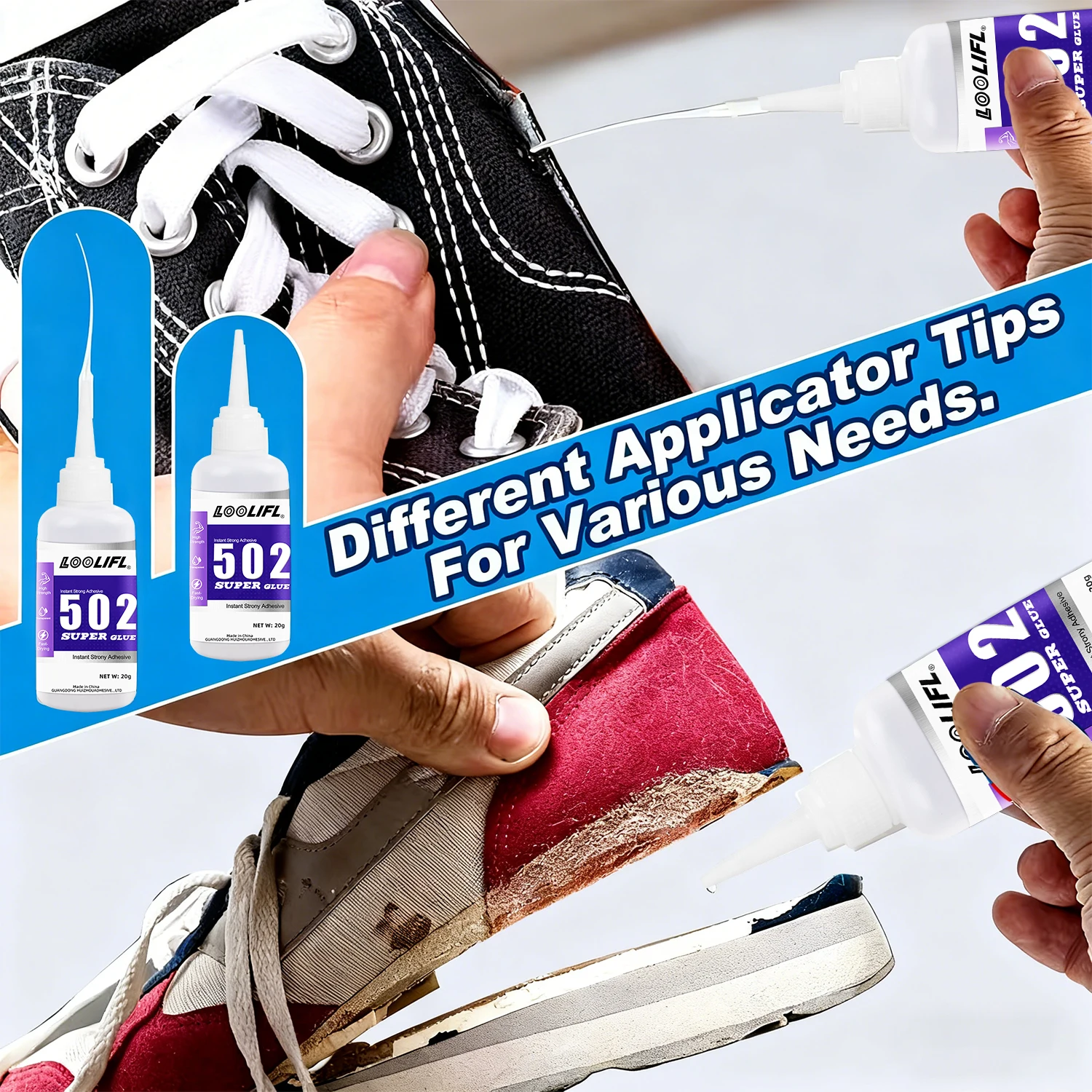 502 Super Glue Quick-drying Strong Cyanoacrylate Glue Is Used For DIY Handicraft Repair Of Metal, Wood, Plastic And Ceramics.20g view 4