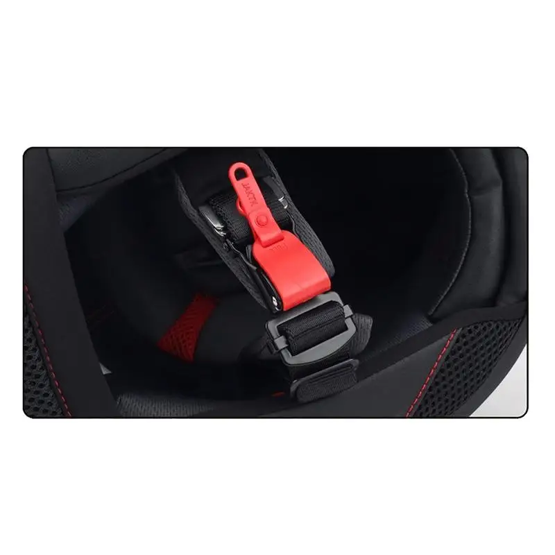 Double D Buckle Quick Release Clip for Motorcycle Helmet High Security Easy Lock for Racing Touring and Urban Use