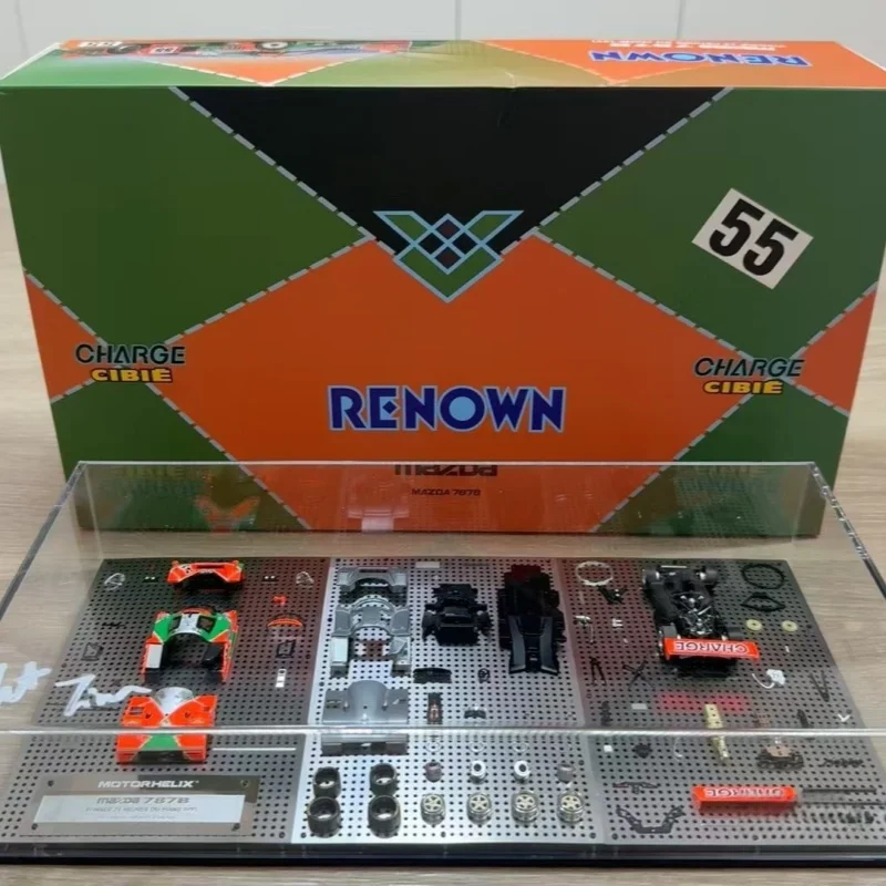 Exposition de modèles HEC Pékin 1:64 Mazda 787B 55 # Champion Car – modèle de voiture en alliage moulé sous pression, version BOM peinte, figice adulte, jouet pour garçon