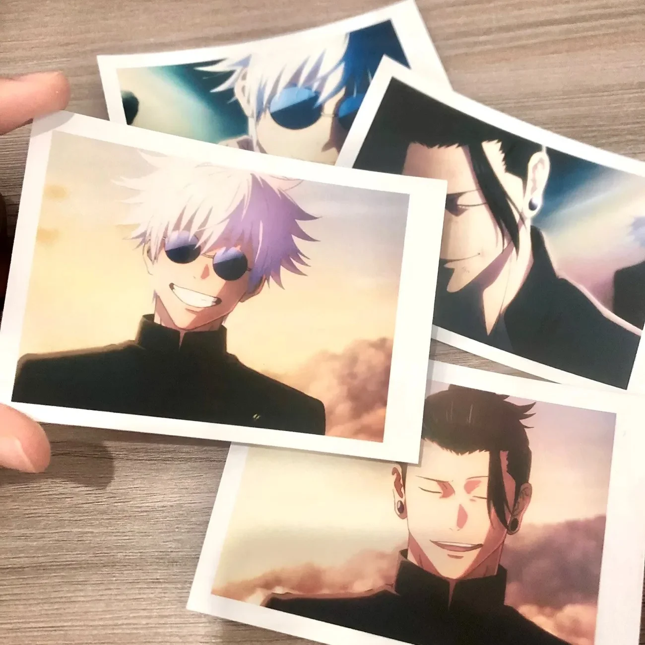 colecao-de-cartoes-lomo-e-marcadores-de-pagina-jujutsu-kaisen-gojo-satoru-e-geto-suguru-3-polegadas--presente-fofo-para-fas-de-anime