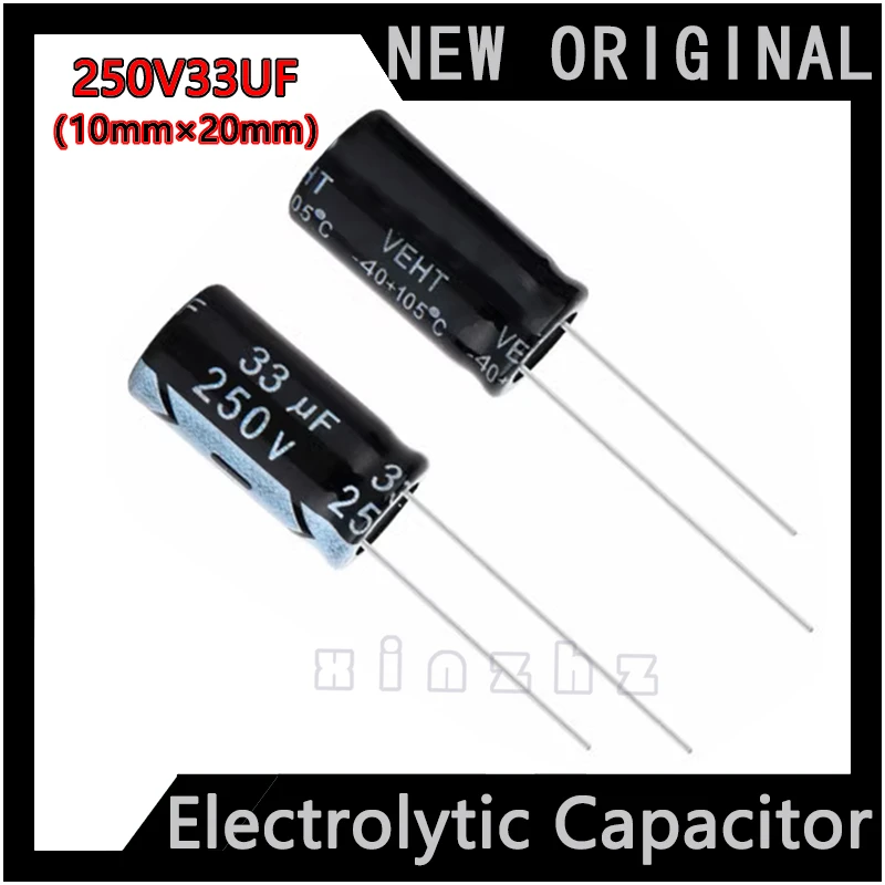 

Electrolytic Capacitor 250V 33UF New Original High Frequency Durable Capacitor Specification 10mm × 20mm