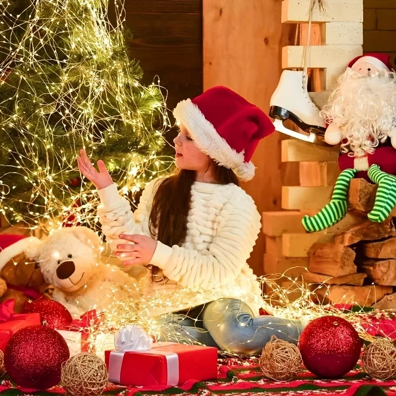 Luci a stringa solari Luci da fata solari a LED per esterni Impermeabili 8 modalità Luci scintillanti per la decorazione dell'albero di nozze da giardino esterno