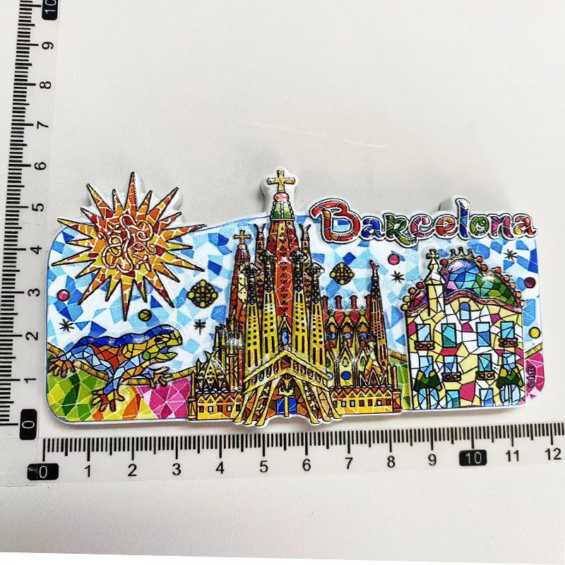 

3D магниты для холодильника «Барселона», сувениры для путешествий, магниты для холодильника, аксессуары для коллекции, художественные и ремесленные подарки