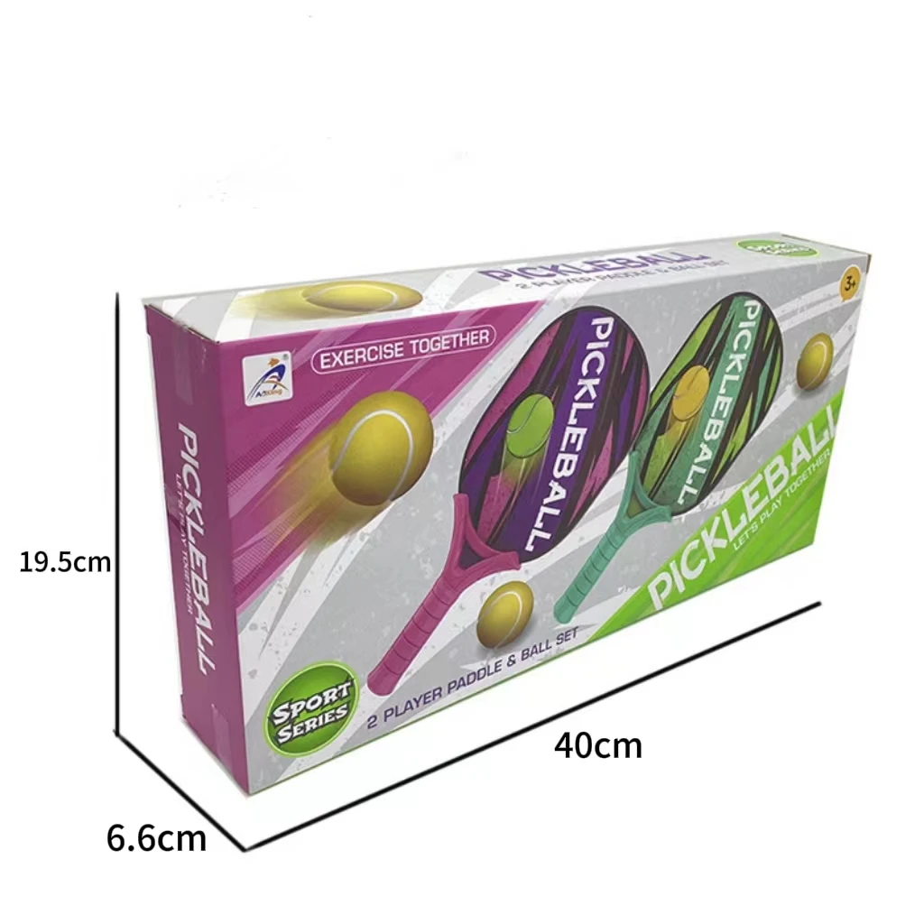 Raquete de brinquedo infantil pickleball raquete de squash brinquedo praia esportes raquete dupla ao ar livre esportes duplos
