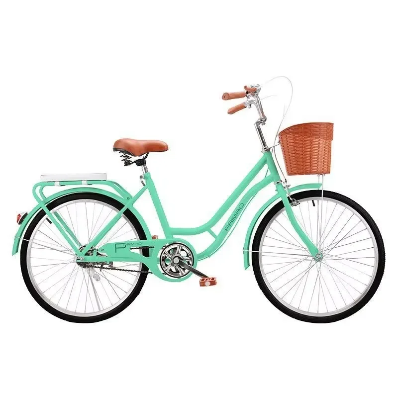22/24-Inch Aluminum Frame Lightweight Adult Single Speed Simple Commuter City Bike Daily City Riding Multi-Purpose Use