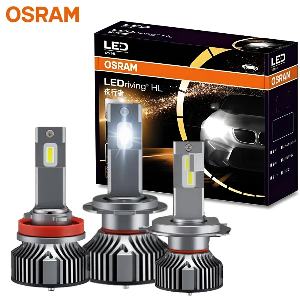 OSRAM LED H4 H7 YXZ LEDriving Car Headlight 90W 9000lm H1 H8 H11 H16 9012 9005 9006 HB3 HB4 HIR2 6000K White LED Auto Lamps, 2X