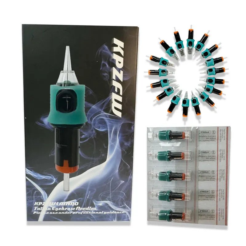 10pcs/box Tattoo Cartridges Needles Kit Body Art Standard For Permanent Makeup Eyeliner Eyebrow Pen Rotary Machine