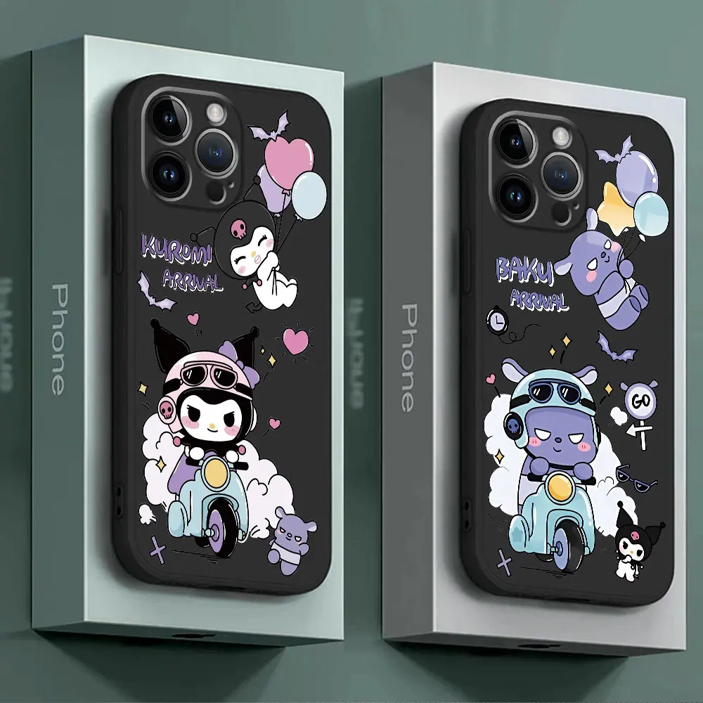 Sanrio Kuromi Hello Kitty Case for Motorola Moto Edge 40 Pro G9 Plus Edge 30 Neo G200 5G Edge 20 Pro One Fusion Plus Cover image 2