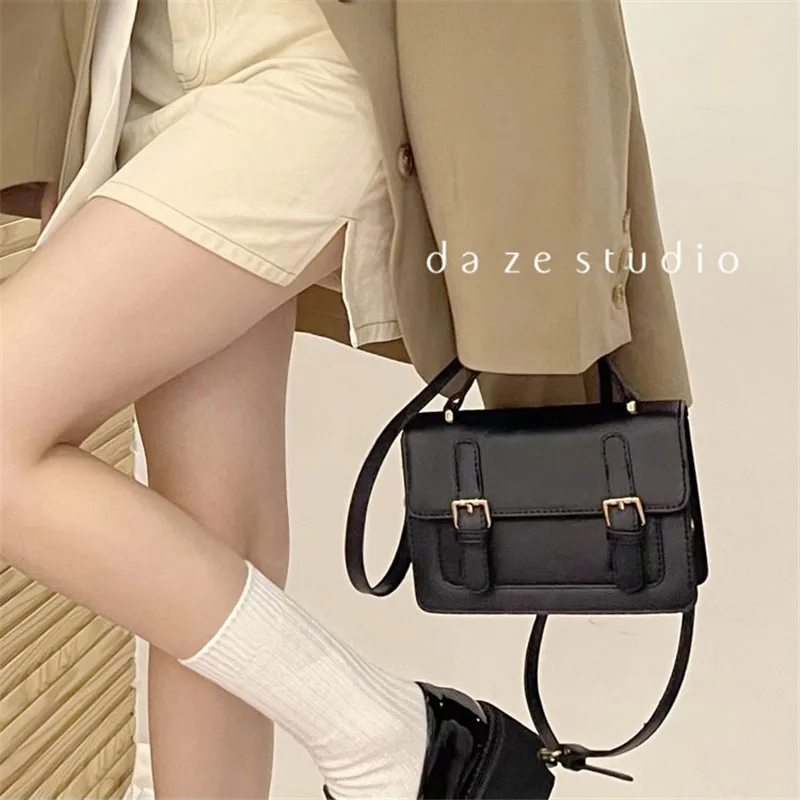 Small Square Bags For Women\'s 2024 New Trendy Simple Versatile Shoulder Crossbody Bag Commuter Texture Minimalist Ladies Handbag