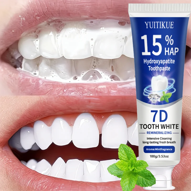 Remineralizing Toothpaste - YUITIKUE 15% HAP Hydroxyapatite Toothpaste 100g,