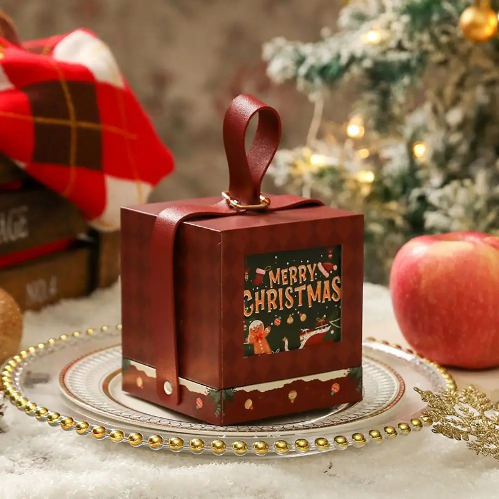 

New Portable Christmas Packaging Box Funny Cute Gift Storage Box Creative with Handle Christmas Decoration Christmas Eve