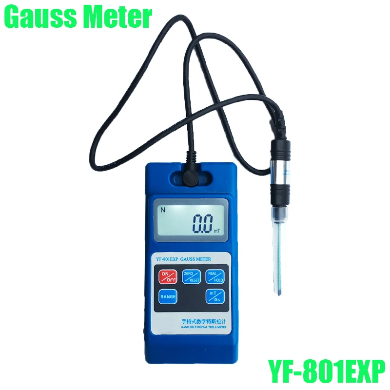YF-801EXP  Intelligent Digital Gauss Meter Fluxmeter Tesla Meter Magnetometer Residual Magnetic Testing Instrument