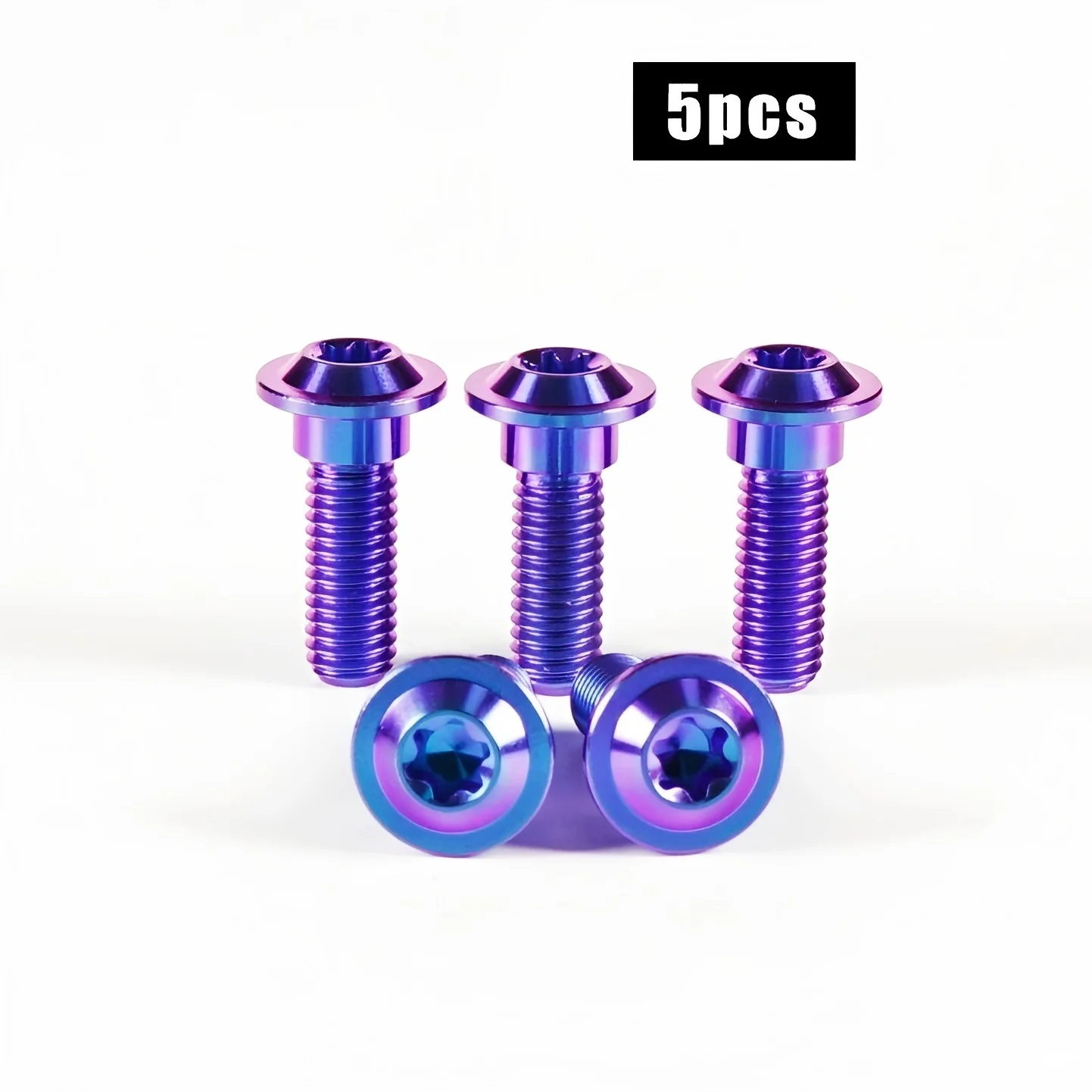 

Titanium Front Brake Rotor Screw Kit for Yamaha YZF-R25, Motorcycle Disc Bolts Anti-Fade Racing Parts (Violet Blue/Gold)