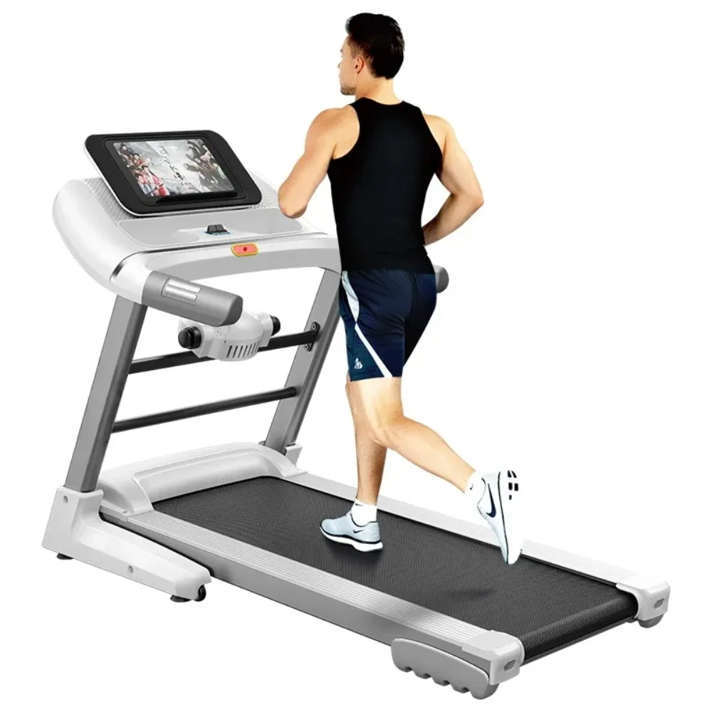 

Treadmill, Electric 0.65Hp Ultra Silent Treadmill, Treadmill with LCD Screen, Fitness Equipment for Gyms and Homes