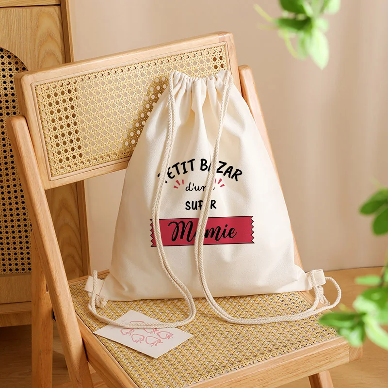 قطعة واحدة من حقيبة الظهر برباط بنمط مامي الفائق، كيس رياضي قابل للتعديل للسفر الرياضي، حقيبة تخزين خفيفة الوزن هدية عيد الجدة #5