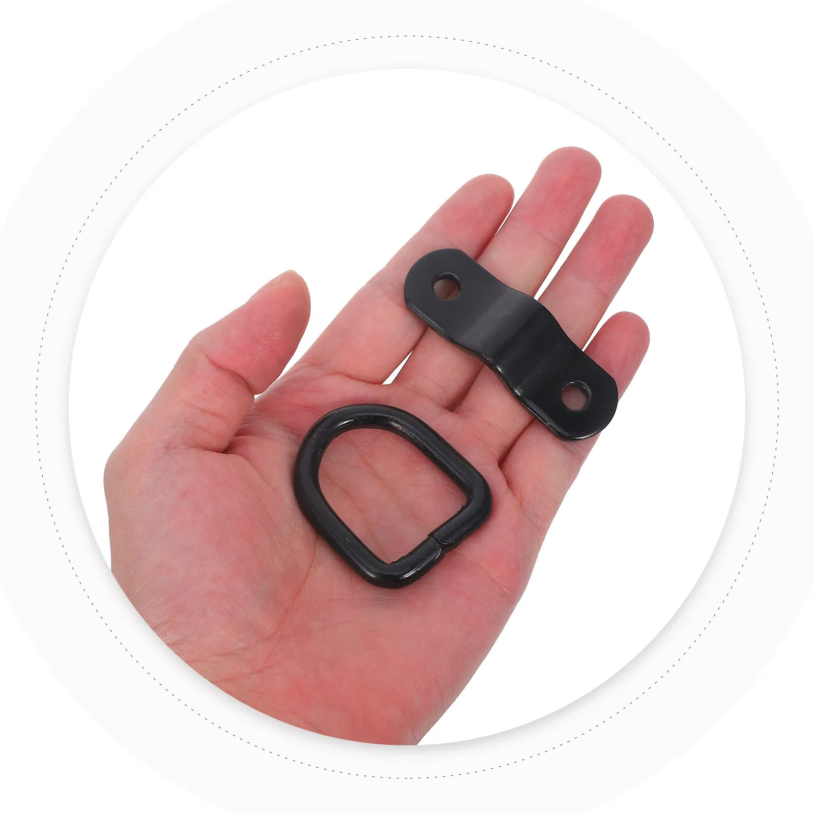 Heavy Duty D Ring Tie Down Anchor For Trailer Truck Pickup Sturdy Lashing Ring Cargo Securement Tool Parts Metal D-Rings
