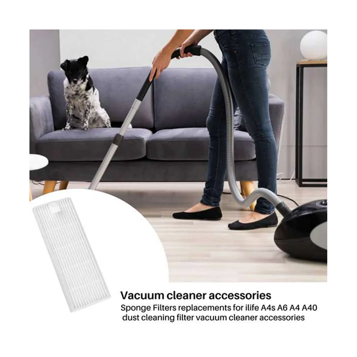 فلتر Hepa للمكنسة الكهربائية الروبوتية ، CEN550 ، A4 ، A4S ، A40