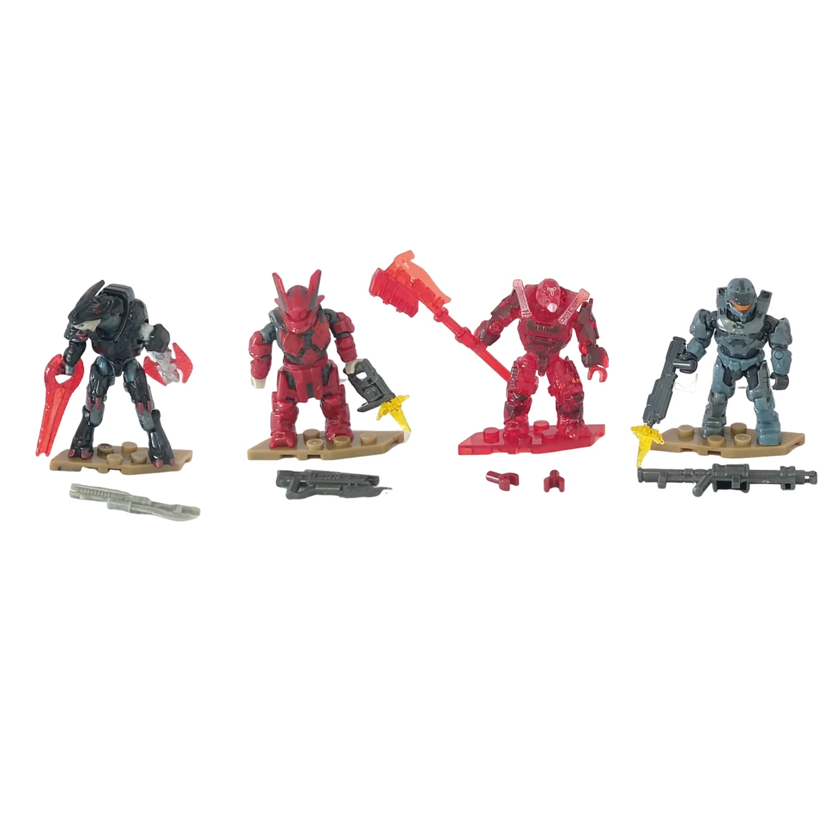 Mega Construx Banished Phantom Spartan Griffin Brute Captain Escherum Jega Rdomnai 4pack Loose Mini Action Figure Toy
