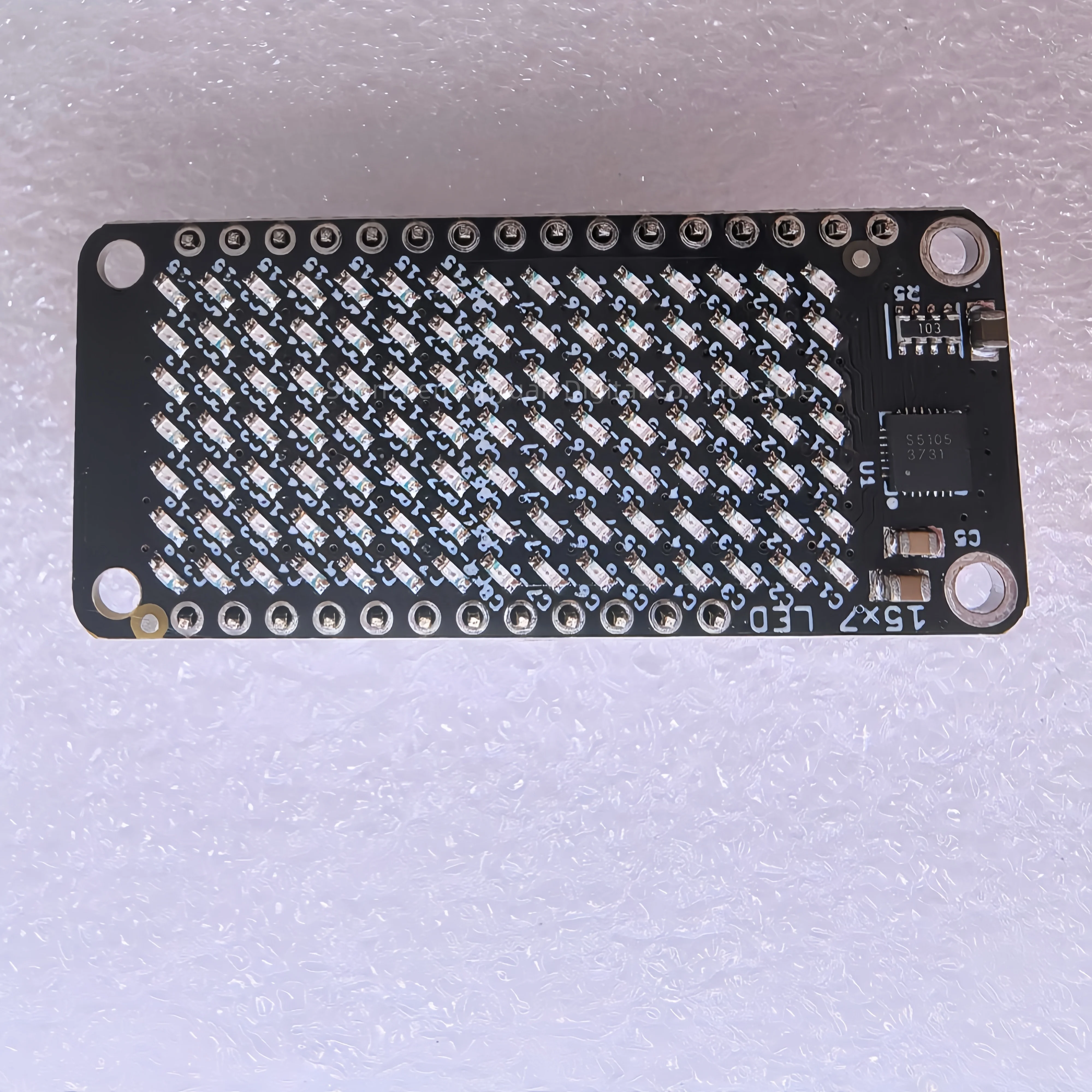 3.3V 15×7LED Dot Matrix Grid Display Module I2C Communication Controller Board Compatible with Arduino PythonHardwareDevelopment