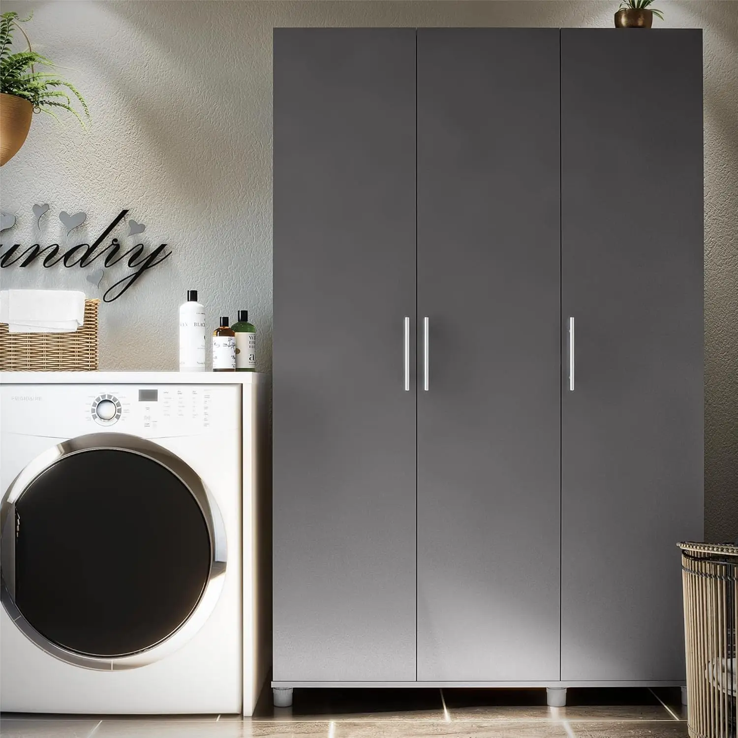 Evolution Camberly 3 Door Wardrobe, Graphite Gray