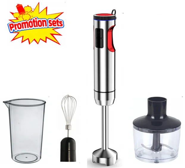 

PANCERKA 4-in-1 Handheld Blender Variable Speed Control with 304 Stainless Steel Mixing Rod Child Safety Lock for Household Use