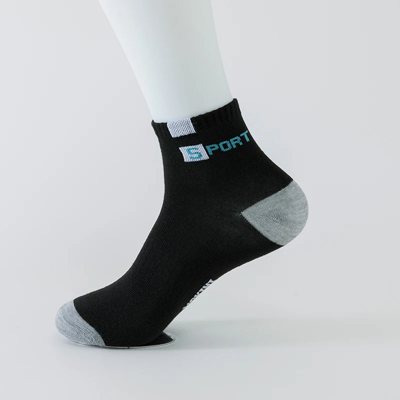 5 Pairs Breathable Bamboo Fiber Light Business Absorb Sweat Deodorant Men Tube Ankle Nonslip Socks For Spring Summer And Autumn