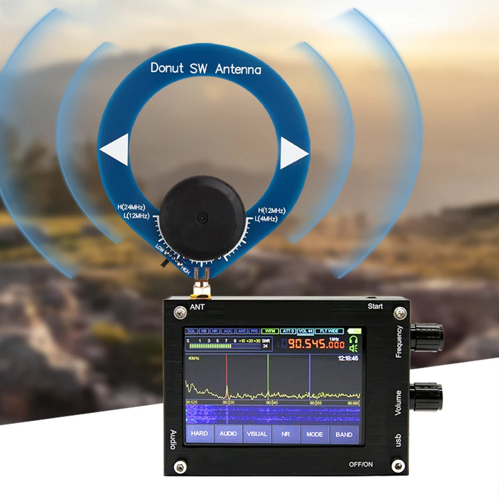 Mini Loop Antenna Module Donut Antenna module SW Shortwave Antenna AM Medium FM Antenna Wave Antenna Broadband Reception Antenna