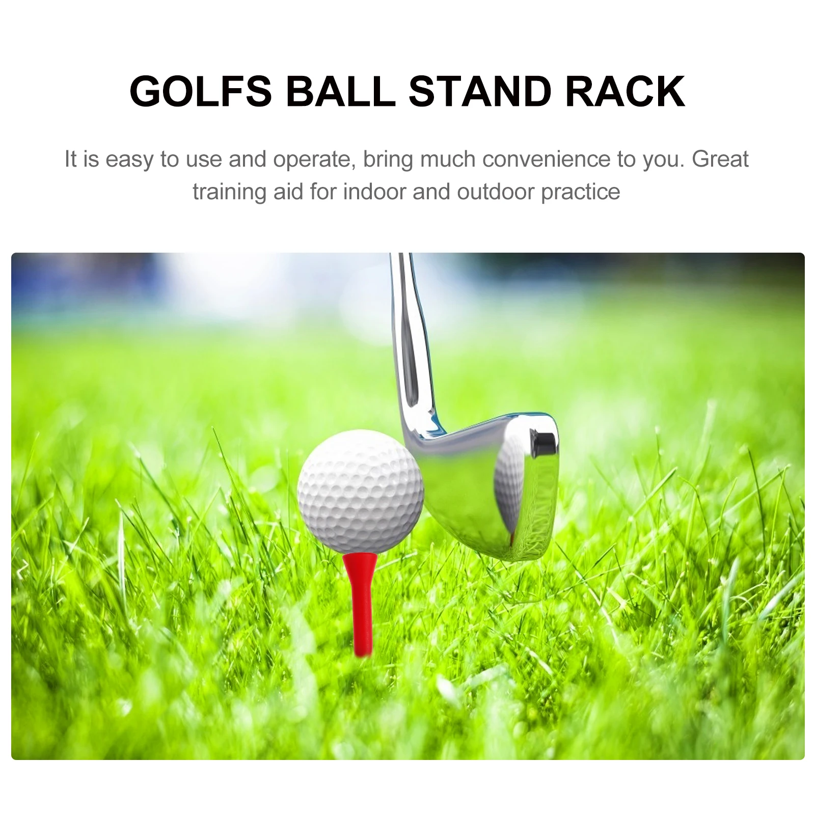 

3 Pcs Golf Accessories Holder Pins Elastic Golfs Tees Sports Practice Red
