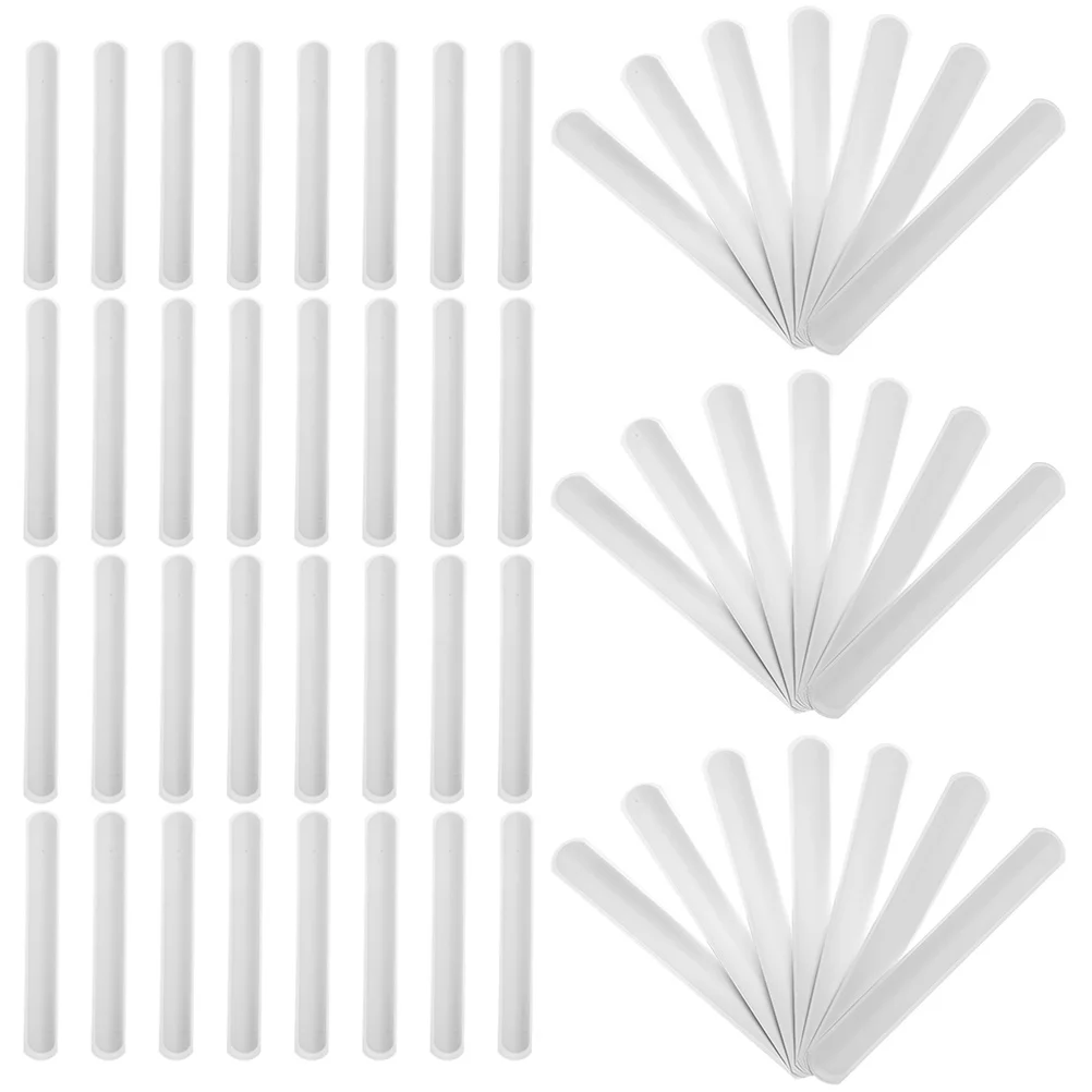

60pcs Pure White Graffiti Slap Bracelets Snap Wristbands For Kids Party Favors Classroom Prizes Student Gifts Durable