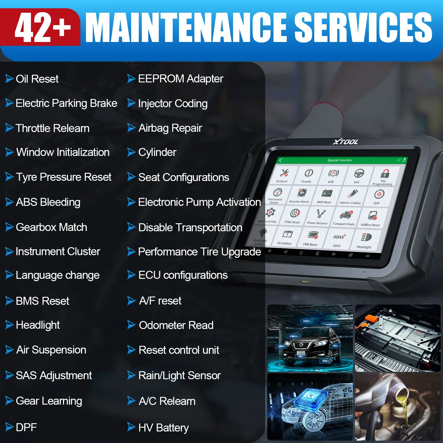 Newest XTOOL D9EV Car Diagnostic Tool & Energy Vehicle 2 In1 Analyzer For BYD For Tesla D9EV Automotive Scanner Battery Tester view 3
