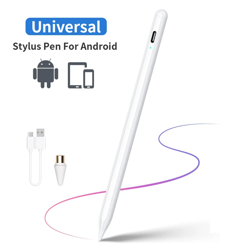 Universal Stylus Pen without Palm Rejection Tilt,for Samsung Huawei Honor Xiaomi Redmi Pad pen for All Android Tablet Phone Pen