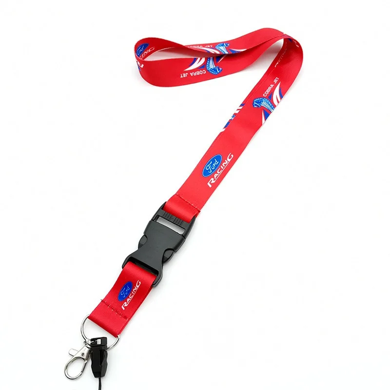 Car Lanyard Neck Straps Key Cell Phone Work ID Card Hanging Rope Creative Fasahoin Gifts For Ford  Auto Keychain Accessories