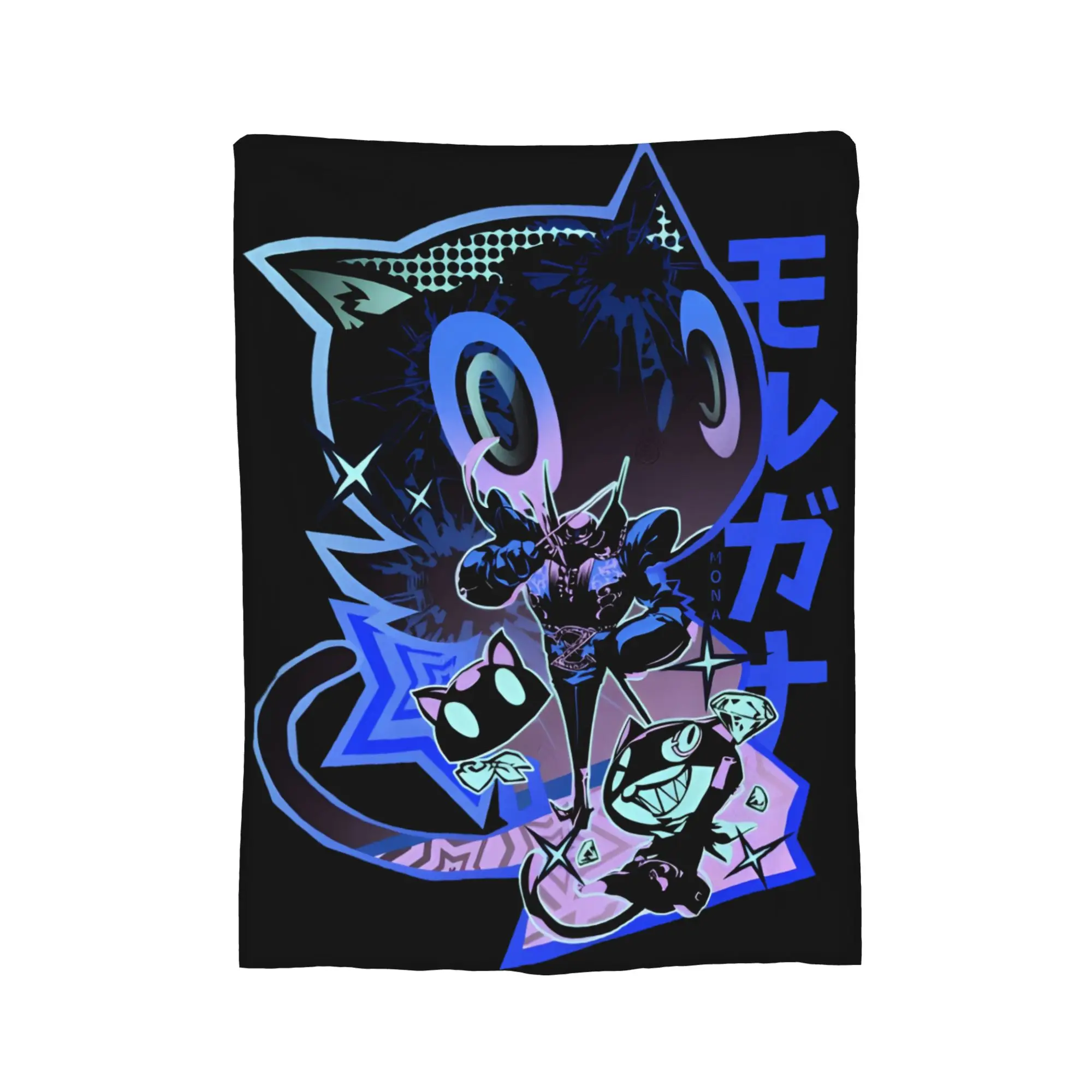 Persona Code Name Mona Blanket Cover   Flannel Throw Blankets Bed Sofa Printed Soft Warm Bedsprea