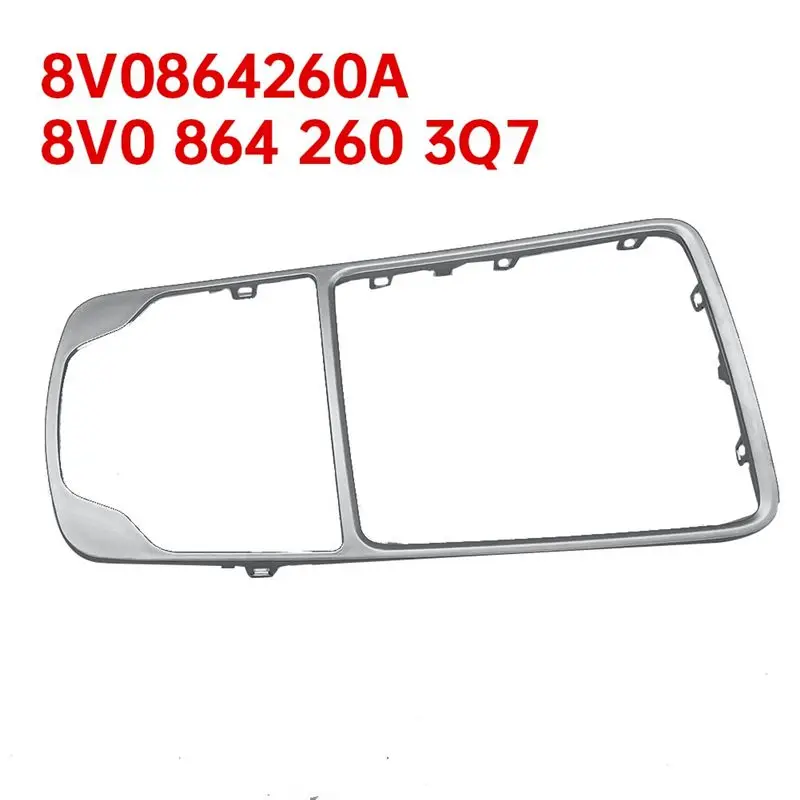 Picture 5: Chrome Gear Shift Knob Frame Trim 8V0864260A For A3 8V S3 2014-2019 Front Console Surround Panel 8V0 864 260 3Q7