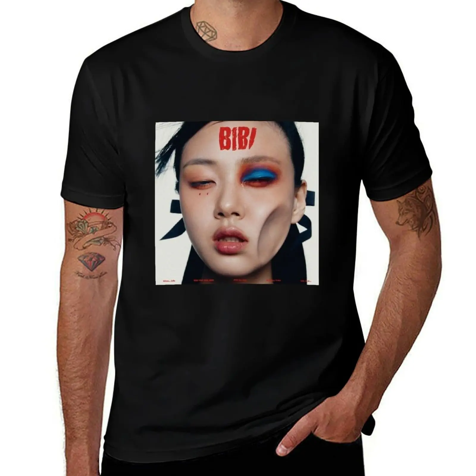

BIBI Life Is a Bi... Album Cover T-Shirt quick-drying anime blacks mens white t shirts