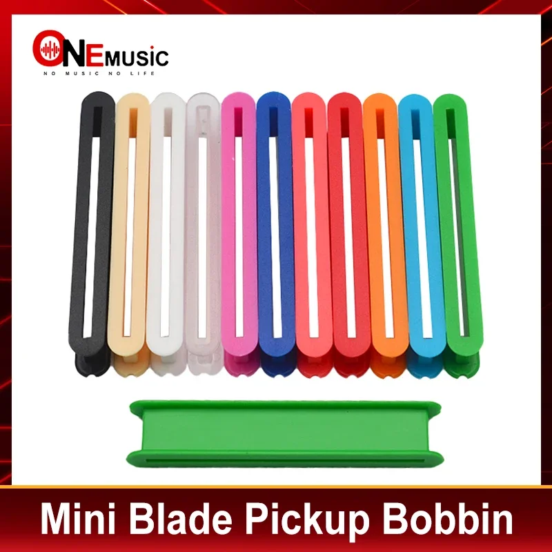 6Pcs Blade Style Pickup Bobbin for Mini Humbucker 67x8MM Slug Bobbin Dual Coil Pickup Bobbin Multi Colour