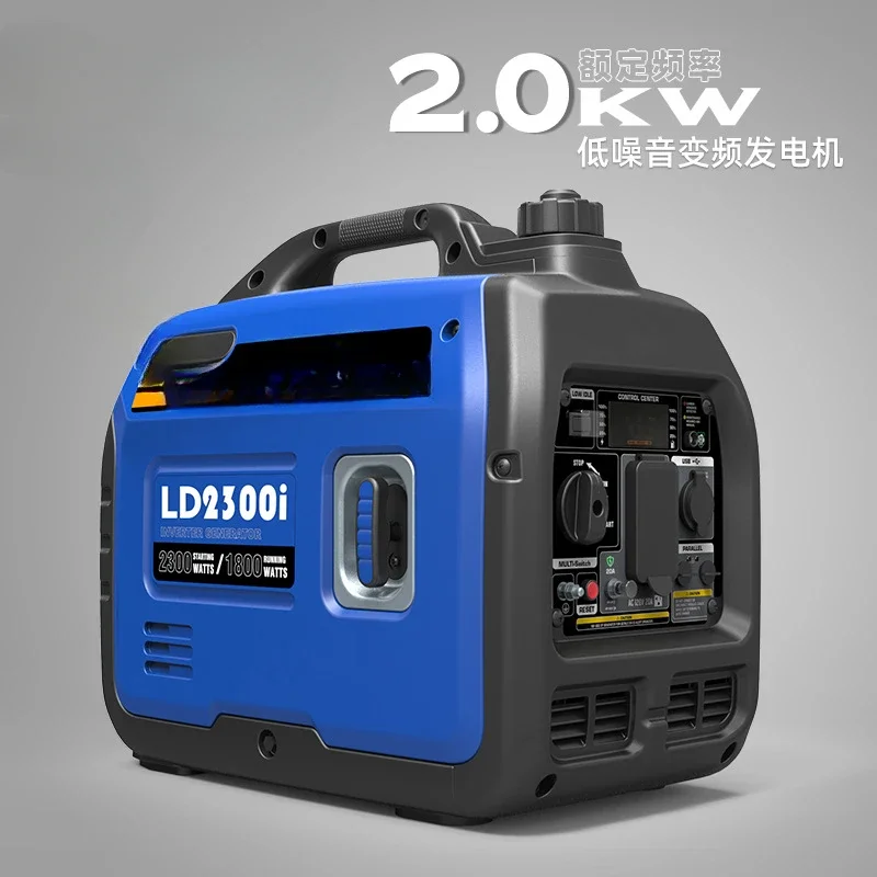 1/2/3/5kw Benzine Variabele Frequentie Generator 220V Eenfase Handstart Rv Reizen Naar Huis Buiten Draagbaar