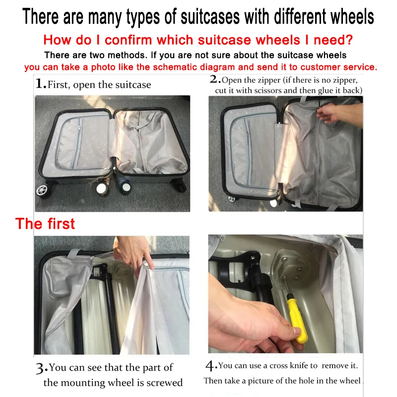 Adapté à la valise LK-054 Roue de transport Valise Accessoires de remplacement Roue universelle de remplacement Poulie de réparation de bagages