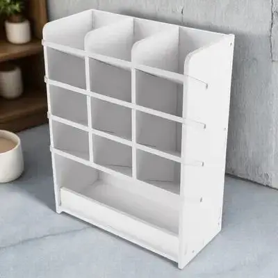 Desk Organizer Box Multi Compartments Large Capacity Pens Pencils Markers Crayons Scissors Storage Desktop Stationery