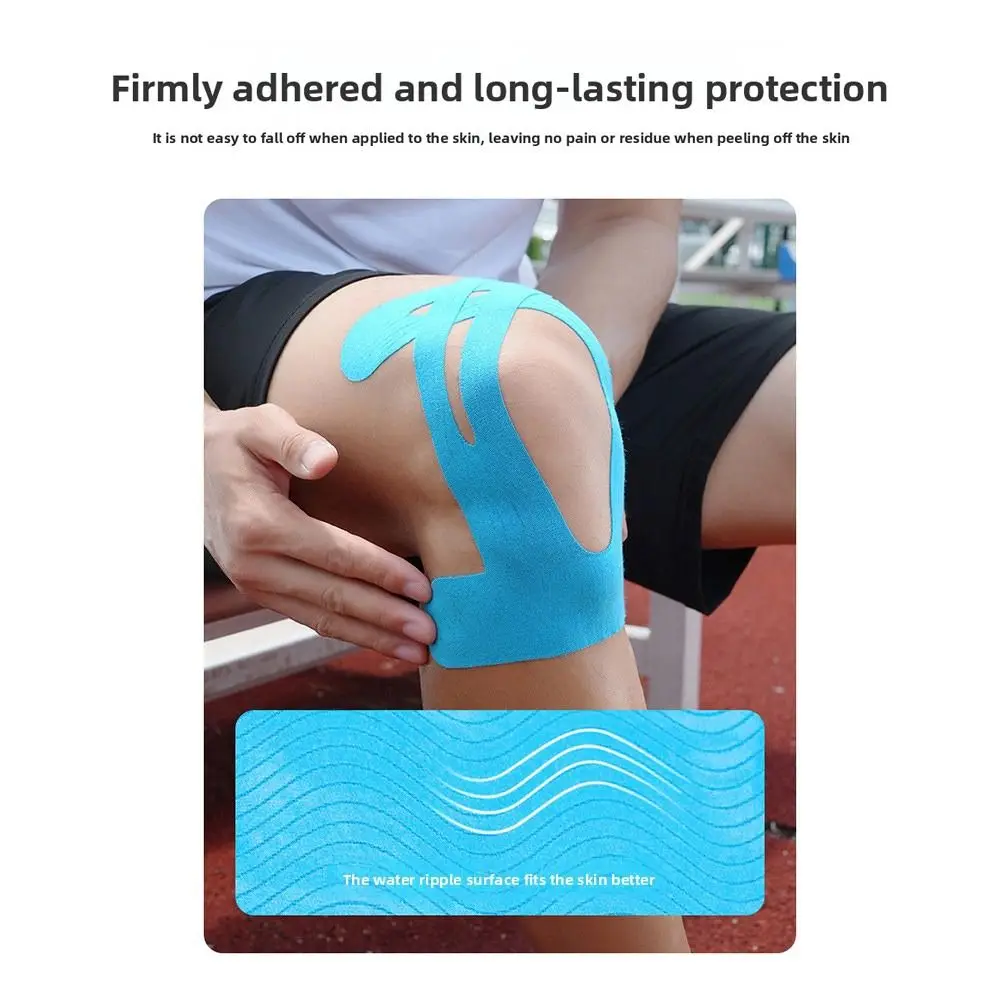 2pcs Breathable Precut Kinesiology Tape Elastic Precut Athletic Knee Tape Cotton Material Support & Stability
