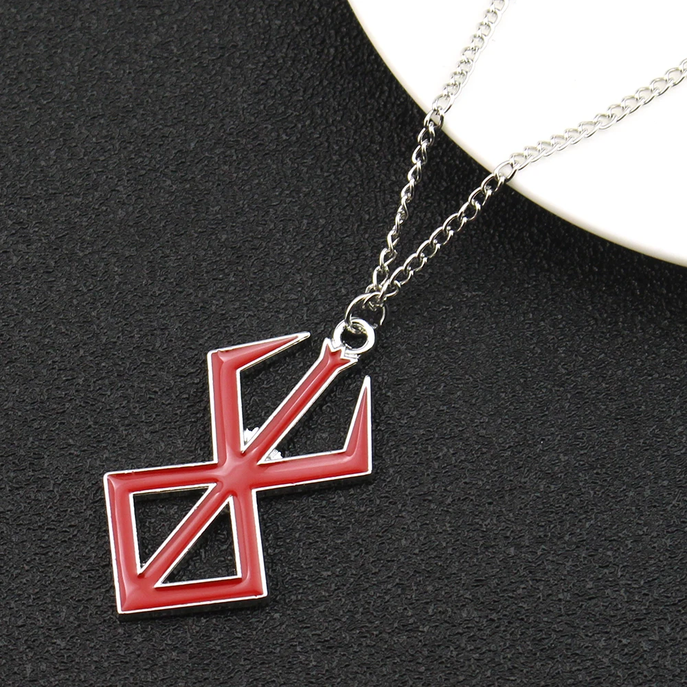 Kreatives Design Berserker Symbol Anhänger Halsketten für Männer Frauen Cartoon verrückten Krieger Blitz Halsreif Schlüssel anhänger Schmuck Geschenk